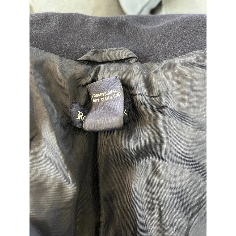 Ralph Lauren Kids Navy Wool Blend Double‎ Breasted Peacoat Size 4